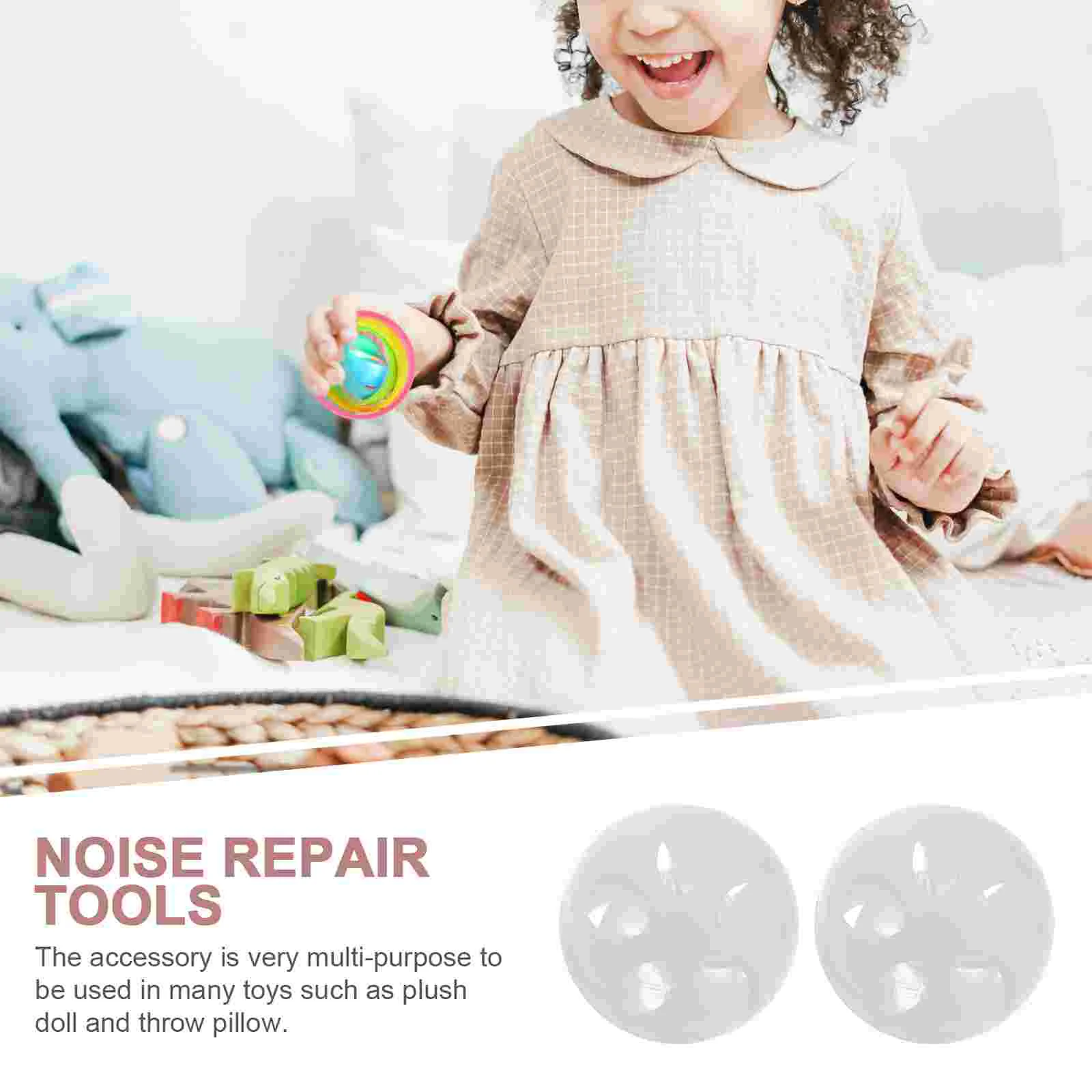 24/28mm Plastic Bell Ball Squeaker Noise Generator Insert Dog Repair Balls For Squeakers Rattle Toys Puppet Dolls