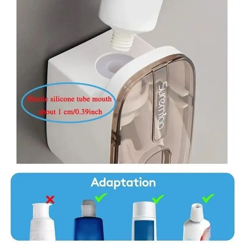 1 PC Automatic Toothpaste Squeezer Wall Mounted Toothpaste Squeezer Simple and Convenient Bathroom Accessories 3