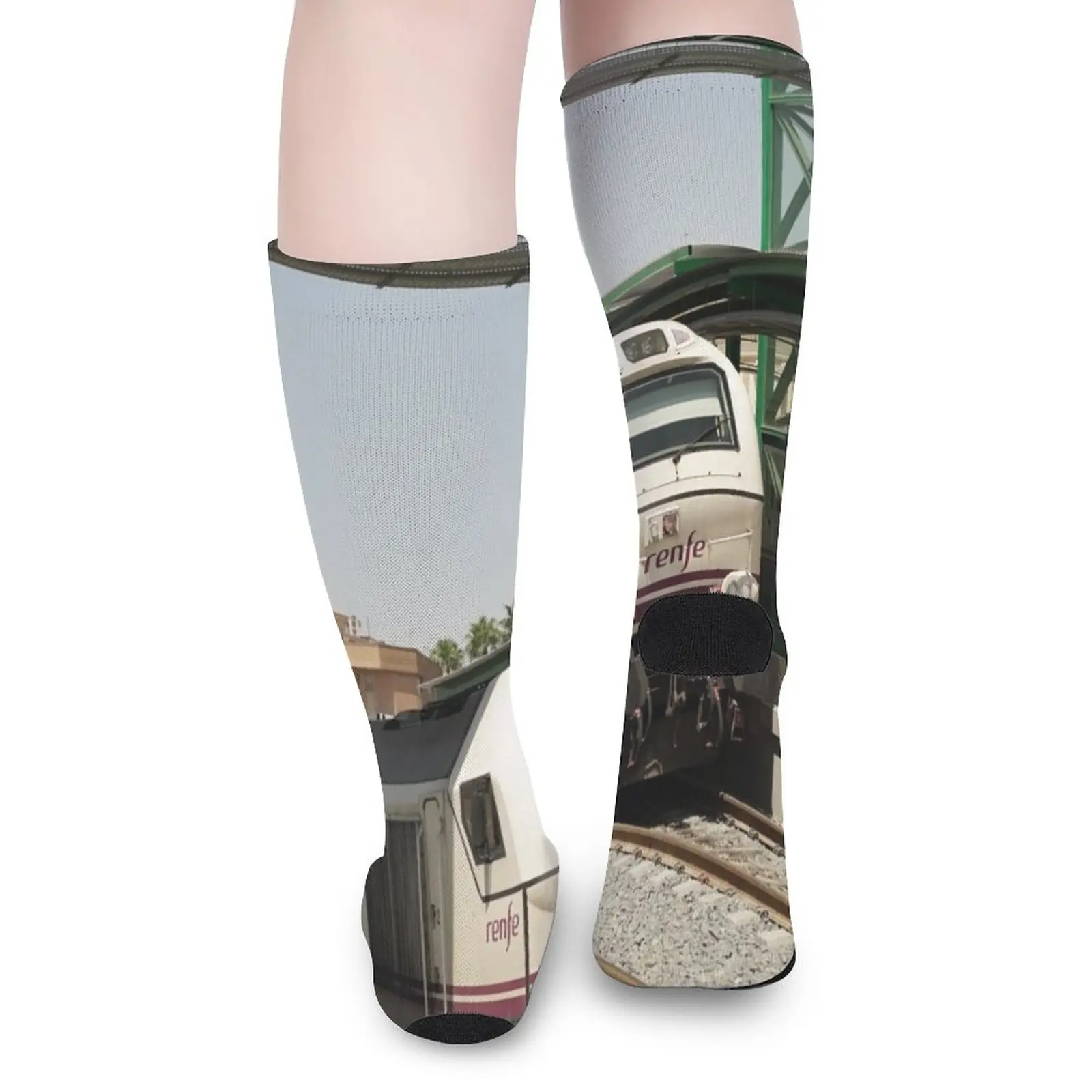 Renfe commuter trains | Spain | Railway | | Railway station Europe | railways Socks socks Men's Rugby Stockings compression