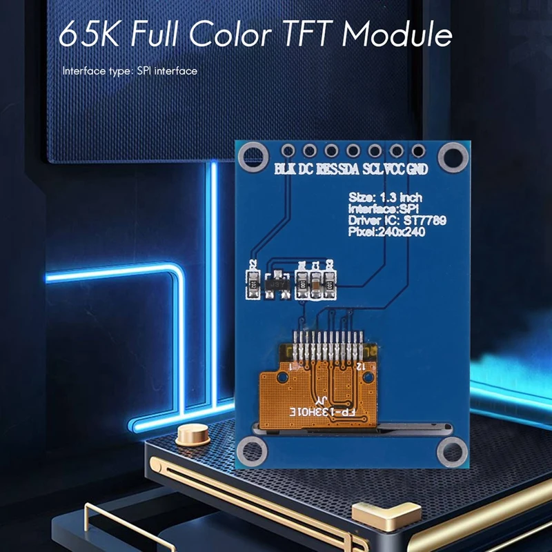 Ǯ ÷ Tft LCD ÷, Ips HD Tft St7789 ̺, Ic 240X240 Spi , 3.3V  Spi ̽, 1.3 ġ