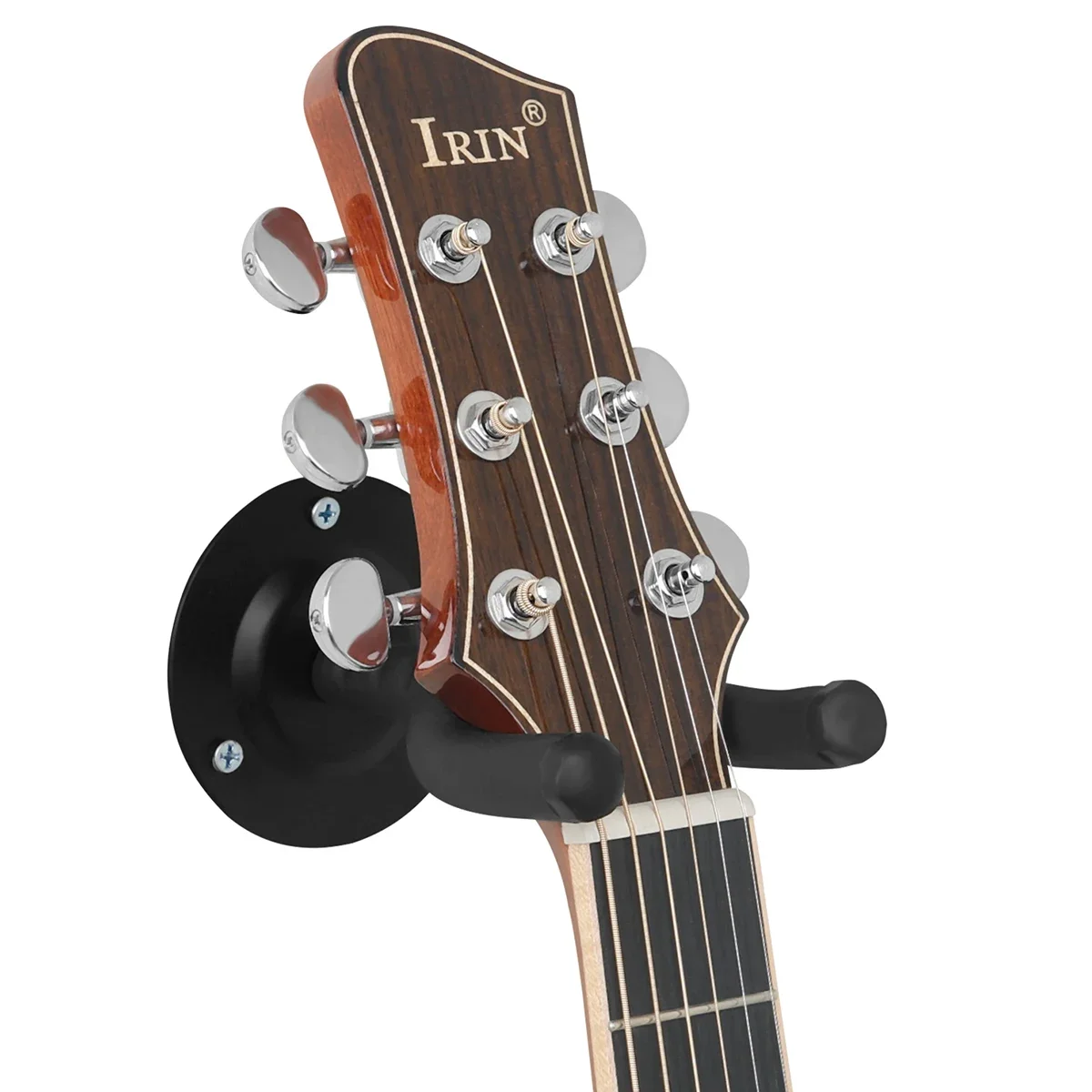 Soporte de pared para guitarra, soporte de pared con tornillos, para  guitarra acústica eléctrica clásica, ukelele, banjo y mandolina (blanco)
