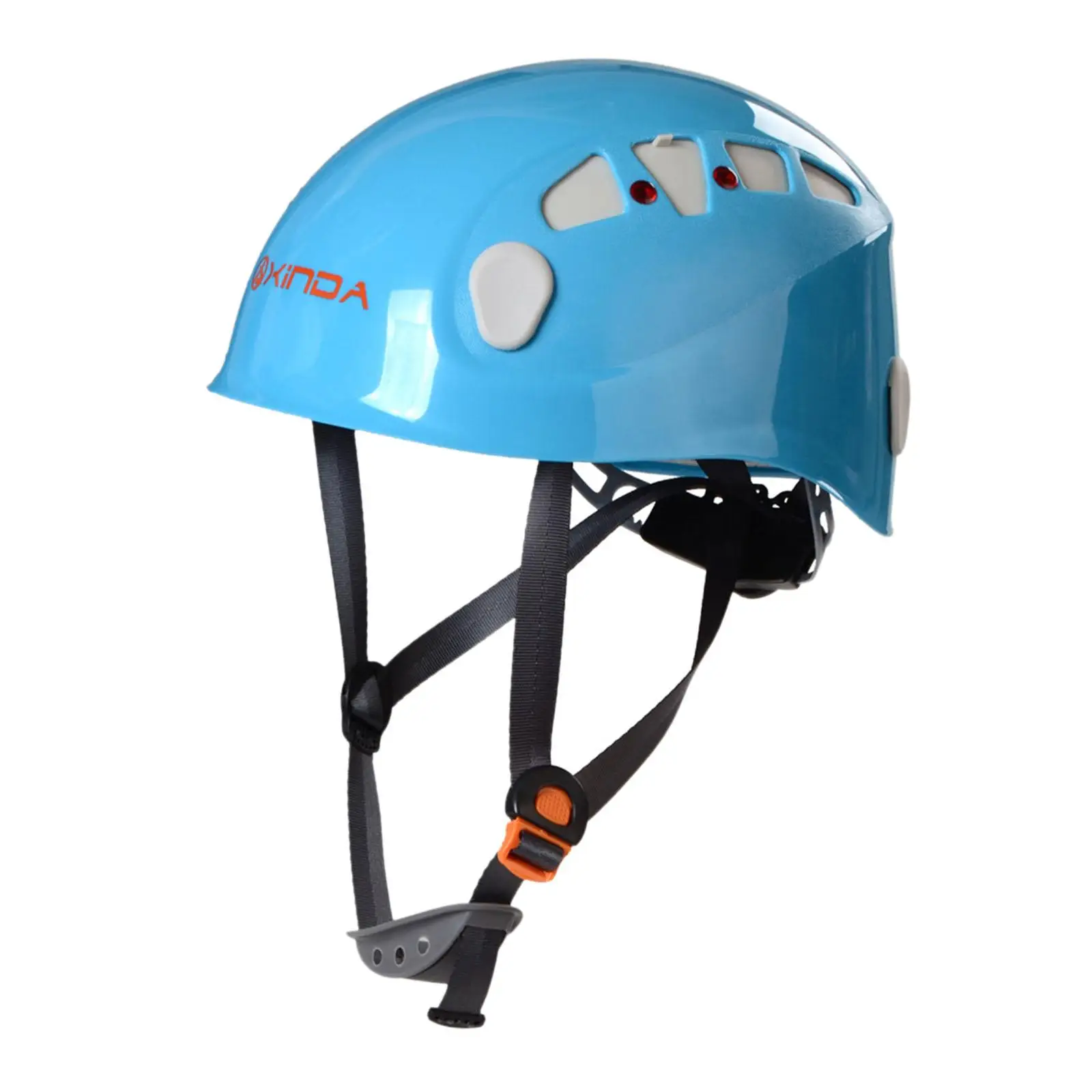 Climbing Helmet Protection with Chin Strap Construction Hardhat for Adults Mens Womens Mountaineering Rappelling Rope Descent