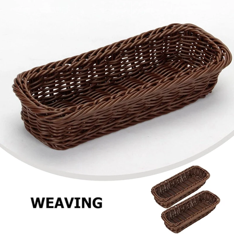 

Woven Baskets 2Pcs Small Woven Storage Basket For Tabletop Organizing Silverware Cutlery Jar Holder Woven Basket