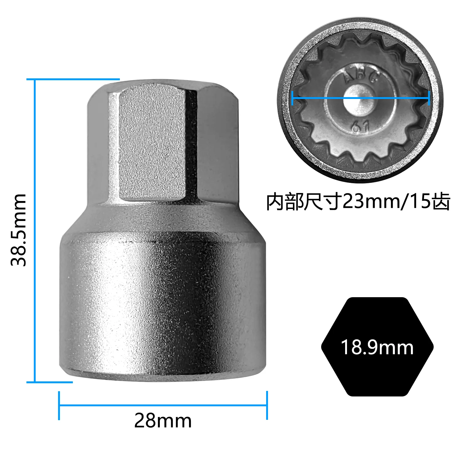 20er Pack Rad verriegelung mutter Schlüssel loch Diebstahls icherung für Porsche Cayenne Panamera Volkswagen Touareg 14pt – Detail 12