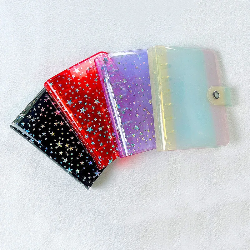 A7 Notebook Copertina Per Notebook In Pvc A 6 Fori Custodia Per Libri A Fogli Mobili Sostituzione Shell Journal Binder Mini Notebook Planner