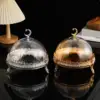 Cake Stand with Acrylic Dome Dried Fruit Fruit Dessert Plate Snack Decor Ramadan Tray Candy Dome for Wedding Parties Festivals 1