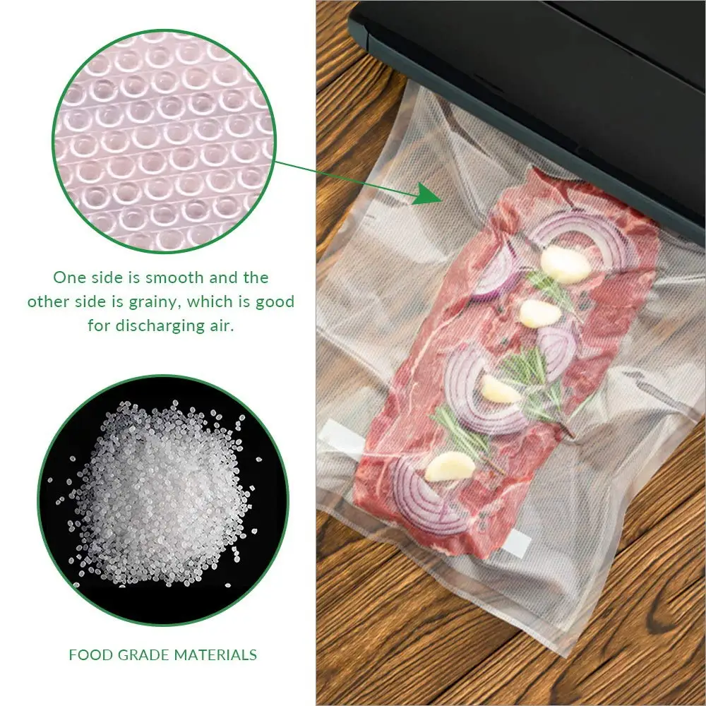 Vacuum Food Saver Sealer Bags Rolls 12/15/20/25/28cm Sous Vide Storage Packaging bag for Meat Fruits Vegetables Nuts