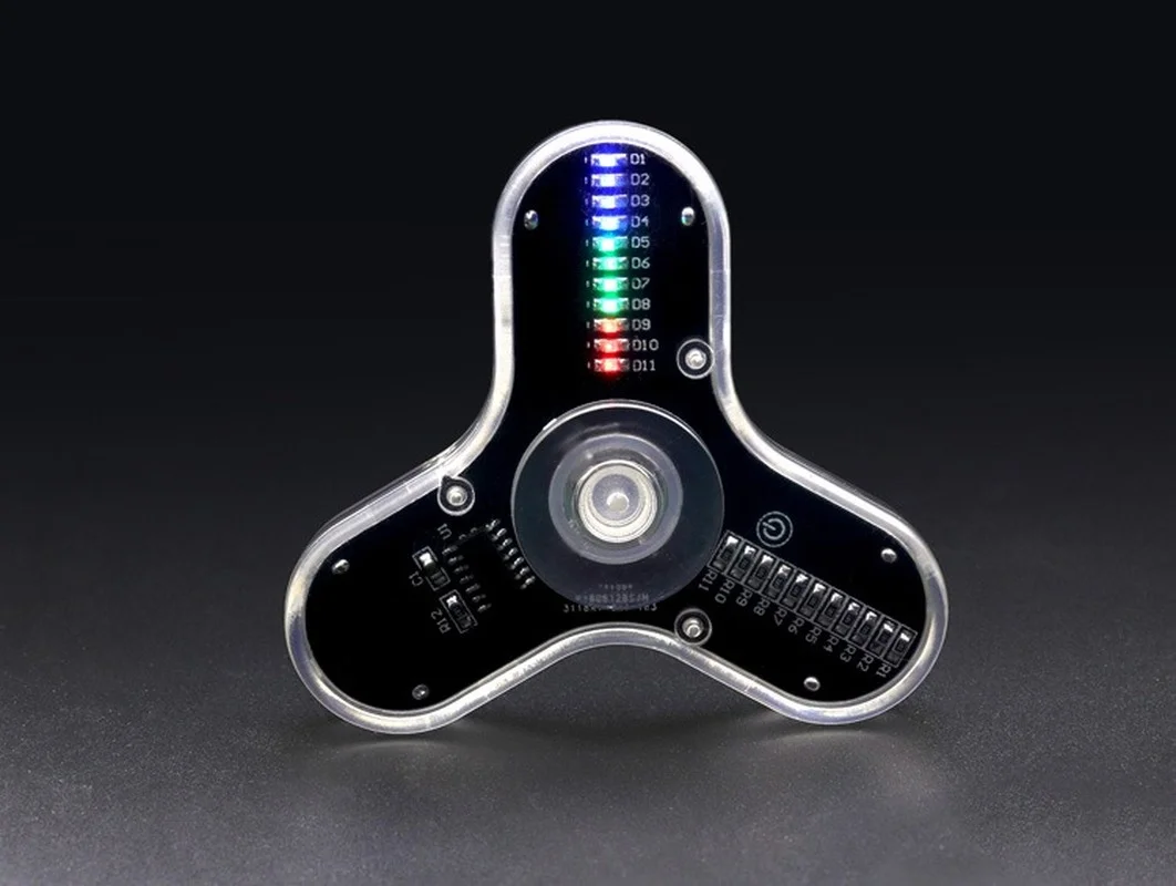 

Led Fingertip Gyro Production Kit 3-leaf Luminous Gyro DIY Parts