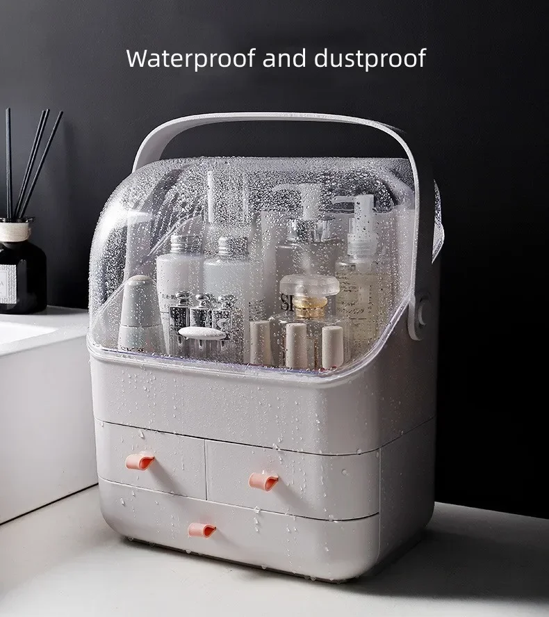 

Cosmetic Polish Container Storage Portable Drawer Nail Jewelry Makeup Large Organizer Box Capacity