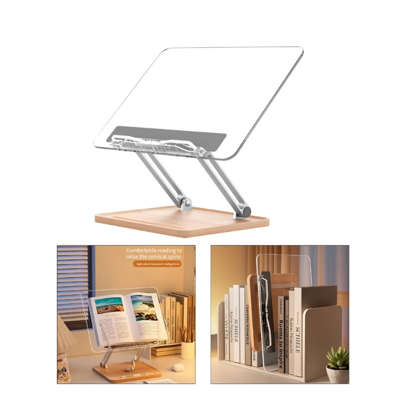 

Multi-function Desktop Reading Rack Metal and Acrylic Laptop Holder Stand