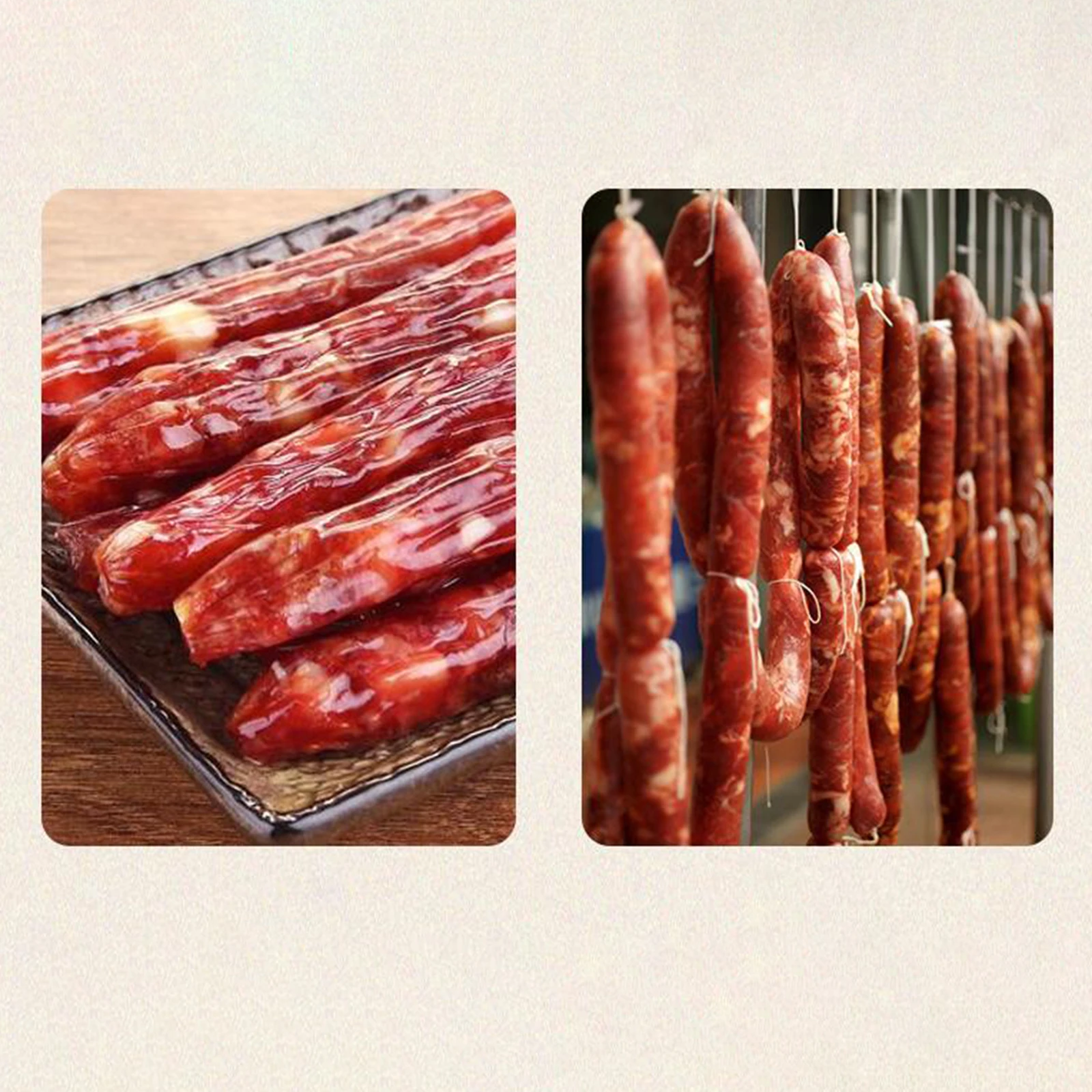 Sausage Stuffing Machine Manual Sausage Stuffer 4 Nozzle Tubes Meat Sausage Maker Handmade Filling Tool For Restaurant Kitchen