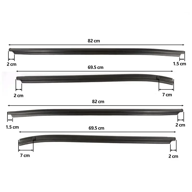 Car Accessories Door Window Glass Moulding Trim Weatherstrip Rubber Seal Belt Fit For Toyota HILUX SR5 Four Doors 2005-2015