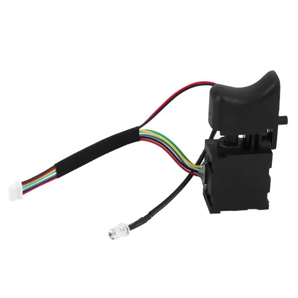 Durable Black Off-on Switch 9 Wire Regulator Speed Control Switchs Professional With Lamp Trigger Button Electric Wrench