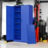 Metal Garage Storage Cabinets with Lock Door and Adjustable Shelves, Steel Tool Cabinets for Home,Warehouse Organisieren (Blue) 5