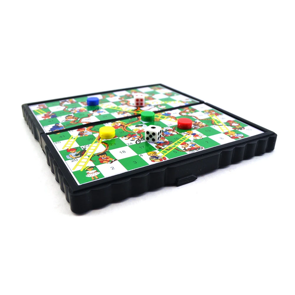 Mini Travel Board Games Plastic Portable Chessboard Games Interactive Acticity Lightweight for Toddlers Kids for Outdoor Travel