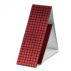 Mini Square Mirrors Mosaic Tiles - Self - Adhesive Real Glass for DIY Crafts & Home Decoration (Red)