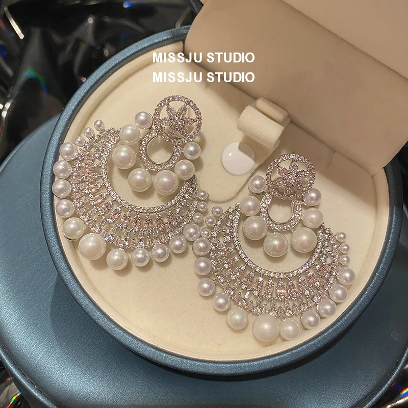 Classic Women's 18K Gold Earrings Turkey Bijoux Vintage Bohemia Pearl Beaded Tassel Earrings Ethnic Tribe Indian Jewelry