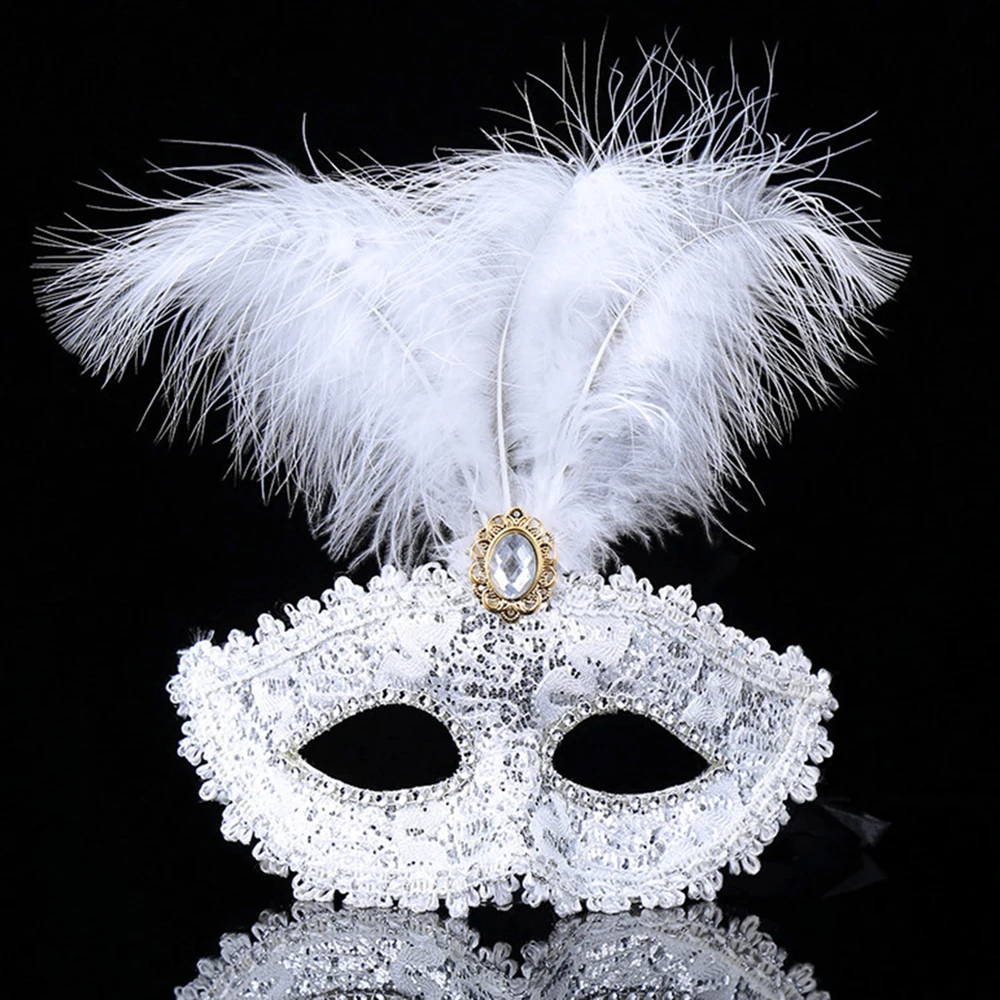 Women Masquerade Mask Party Mask Women Masquerade Luxury Peacock Feathers Mask