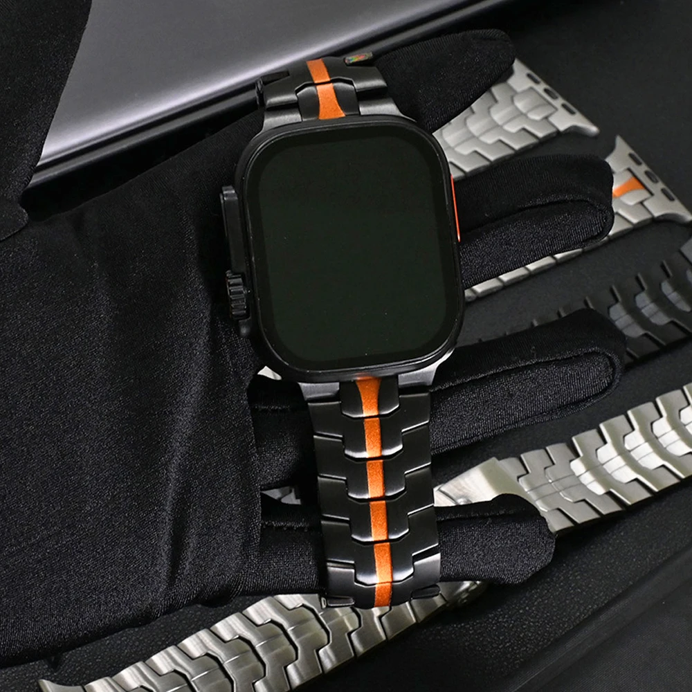 Premium Titanium Metal Watch Strap - Elegant & Durable Bracelet