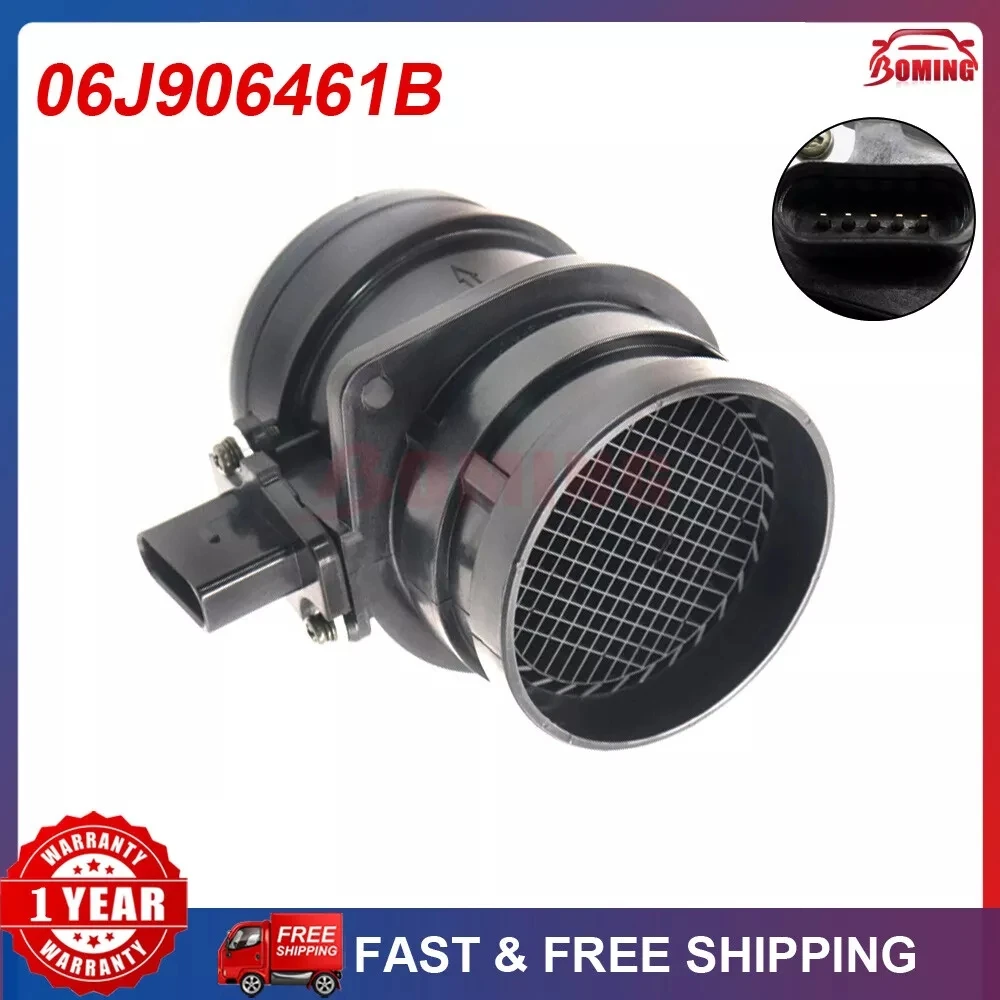 Mass Air Flow Sensor For VW & Audi - 06J906461B Replacement For Jetta, Tiguan, CC, GTI, Passat, A3 (2.0L CCTA/CBFA)