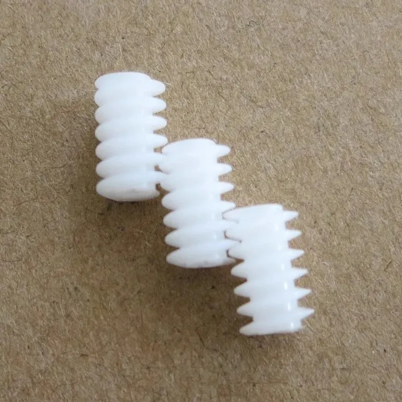 Description Picture 5 of item10pcs 10*6*1.9mm Rubber White Right Hand Plastic 6*10 (2A) Worm Turbine 0.5 Module Reduction Gears DIY Model Parts