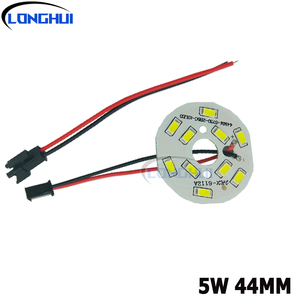 LED PCB Light board 8p 5W 9w12W with SMD 5730 LED Chips 2Pins Plug for Crystal Light Bulb DIY