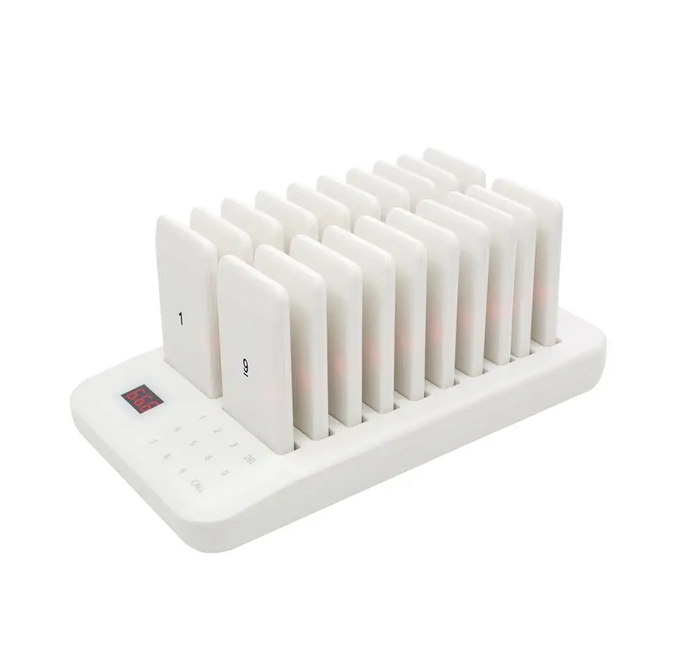 Sistema de Chamadas sem Fio para Restaurante Bell Buzzer 20 Pager Receiver Teclado Transmissor Guest Paging Cafe Coaster Ctp320 - Imagem 3