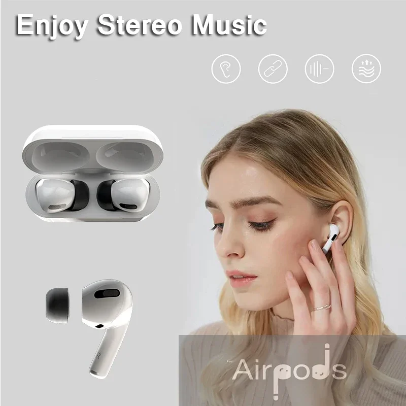 COMPLY Auricolari in schiuma per Apple AirPods Pro Generation 1 e 2, massimo comfort | Vestibilità irremovibile, media, 3 paia