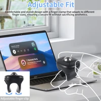Trackball Ring Mouse Bluetooth Wireless Dual-mode Air Mouse for PPT Browsing Tiktok YouTube Novel Page Turning PC Tablet Phone 4