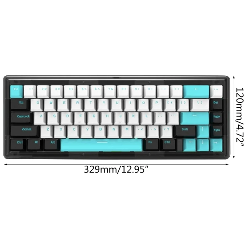 2024 New GAS67 Gasket Mechanical Keyboard Kit Hot Swappable GATERON Switch RGB Lighting 3-mode  wired 2.4G connection