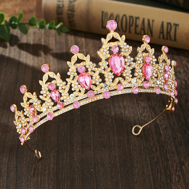 Prinzessin Tiara Krone Mit Strass - Braut Diadem Für Hochzeit & Abschlussball