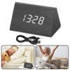 Package Content 1 Data Cable 1 Instructions 1 Wooden Alarm Clock Wooden Wood Clock LED Alarm Digital Desk Clock 4