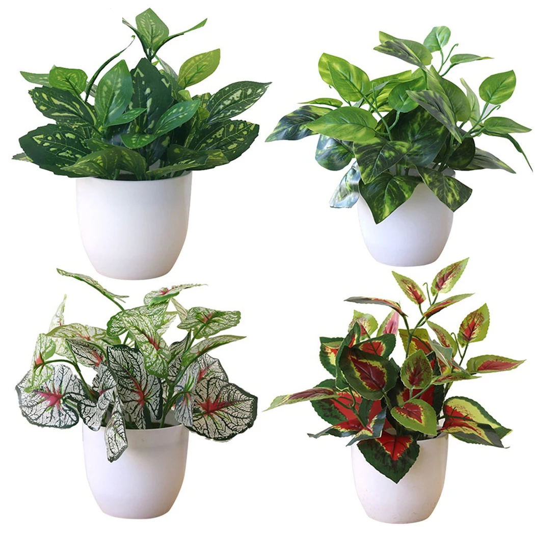 

Artificial Plant Window Office Table Desktop Decoration Plastic Garden Fake Plant Potted Party Home Decor Photo Props Ornament