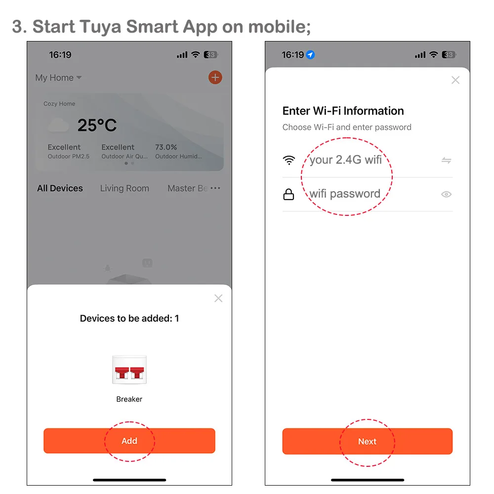 Tuya WiFi Three Phase 4P 100A Auto-Reclosing Over Under Voltage Protector Prepai