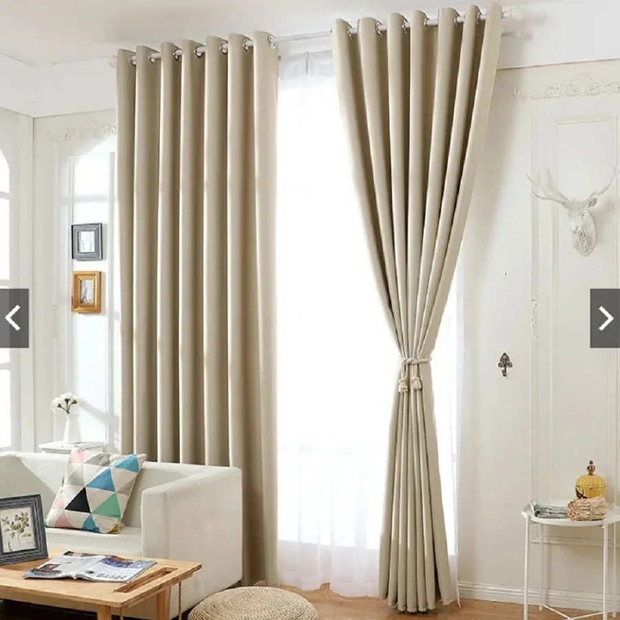 Blackout Curtains Window Curtains Decor Curtains For Living Room Bedroom Solid Color