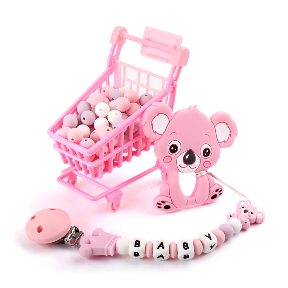 1000Pcs 12mm 실리콘 비즈 라운드 BPA 무료 DIY Pacifier 체인 팔찌 선물 Teething 비즈 다채로운 씹는 비즈 장난감