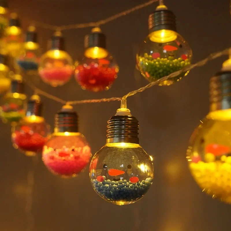 2/3/6 M LED Ampul Topu Renkli Dize Işıklar Pil Gücü Noel Topları Yıldız Çelenk Çocuk Odası Doğum Günü yılbaşı dekoru