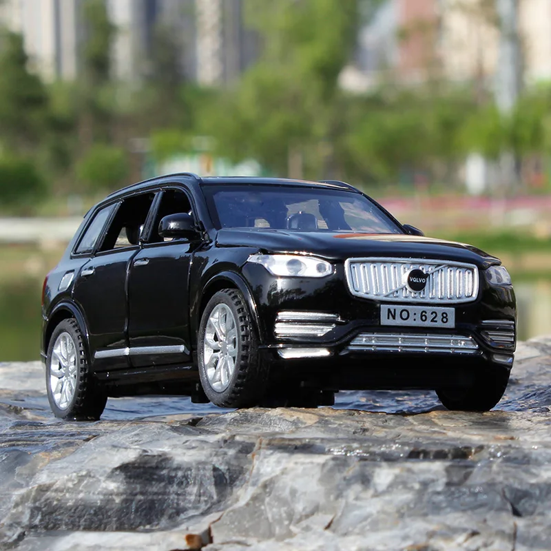1:32 볼보 XC90 SUV 합금 자동차 모델 다이캐스트 금속 모델 사운드 및 라..