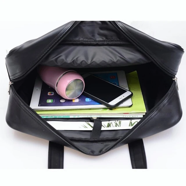 Student JK Handbag Waterproof PU Leather Single Shoulder Uniform Bag for Men And Women Official Document Commuter Backpack 4