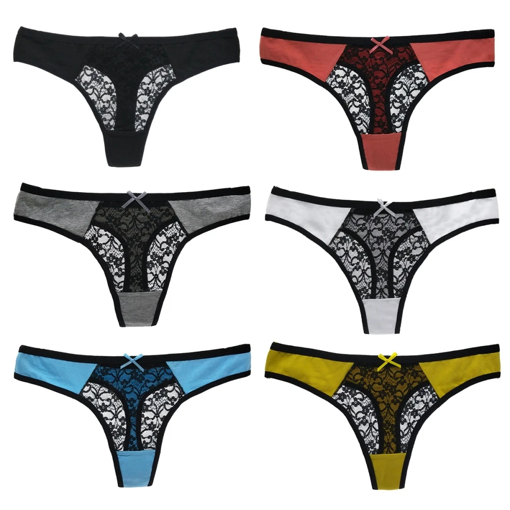 Girls underwear teen girls panties summer fashion lace G-string ultra-thin breathable briefs with bow low waist 7-16Y