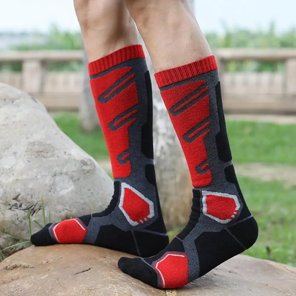 

1 Pair Skiing Socks Anti-Slip Skin-touching Warm Male Female High Elastic Thermal Ski Socks Thermal Socks for Outdoor