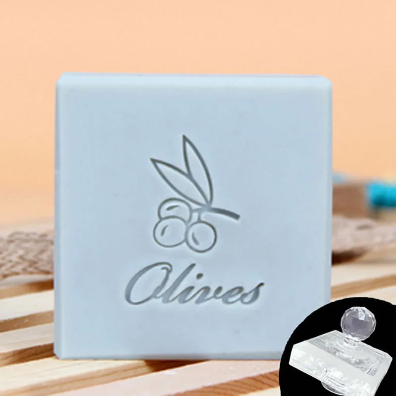 Custom Handmade Letter Mini Diy Clear Soap Sramp Seal Mold Acrylic ChapterFor Soap Making Supplies Kits Tools