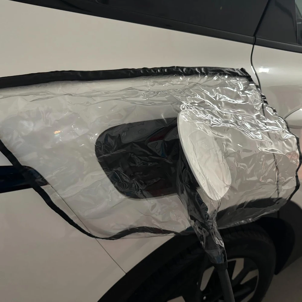 Electric Vehicle Car Charger Port Cover Charger Port Cover Outdoor Rainproof Protection Dustproof Car Charging Gun Cover Auto Rain and Snow Accessories