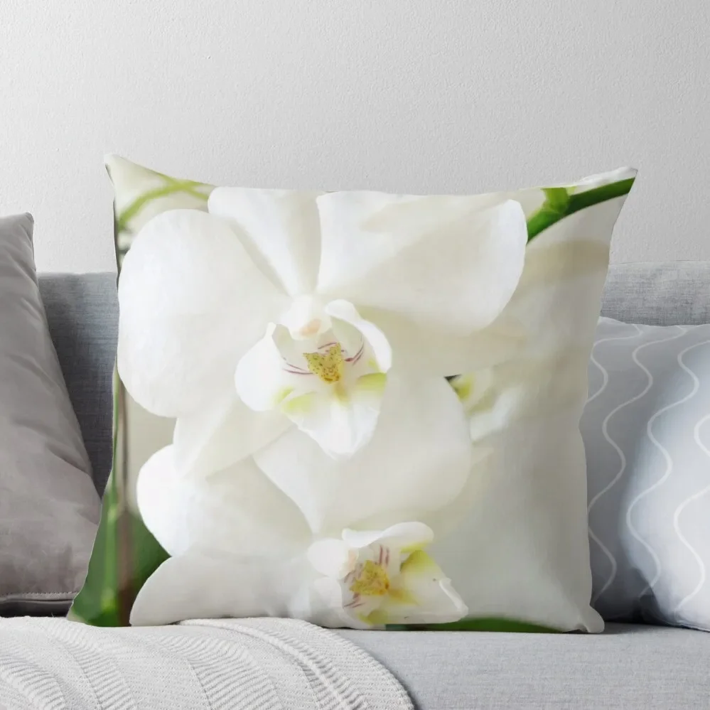 

Gorgeous white orchids Throw Pillow Decorative pillow case christmas decorations for home 2024