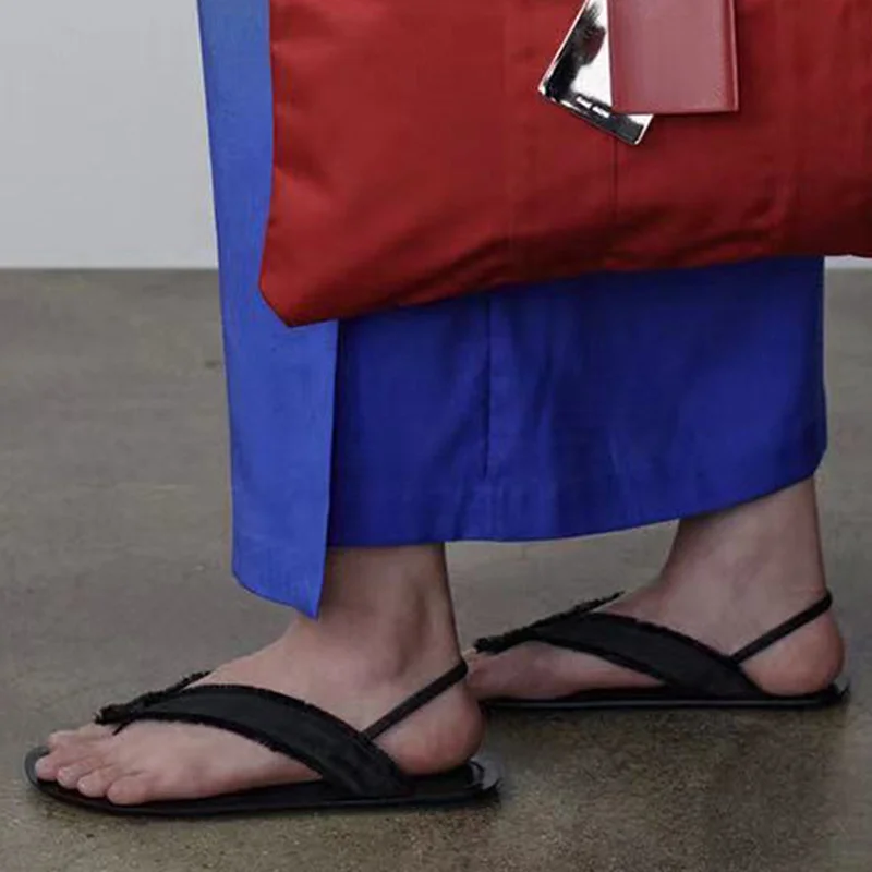 

Женские сандалии на плоской подошве, Повседневные Удобные сандалии в минималистском стиле, лето 2022