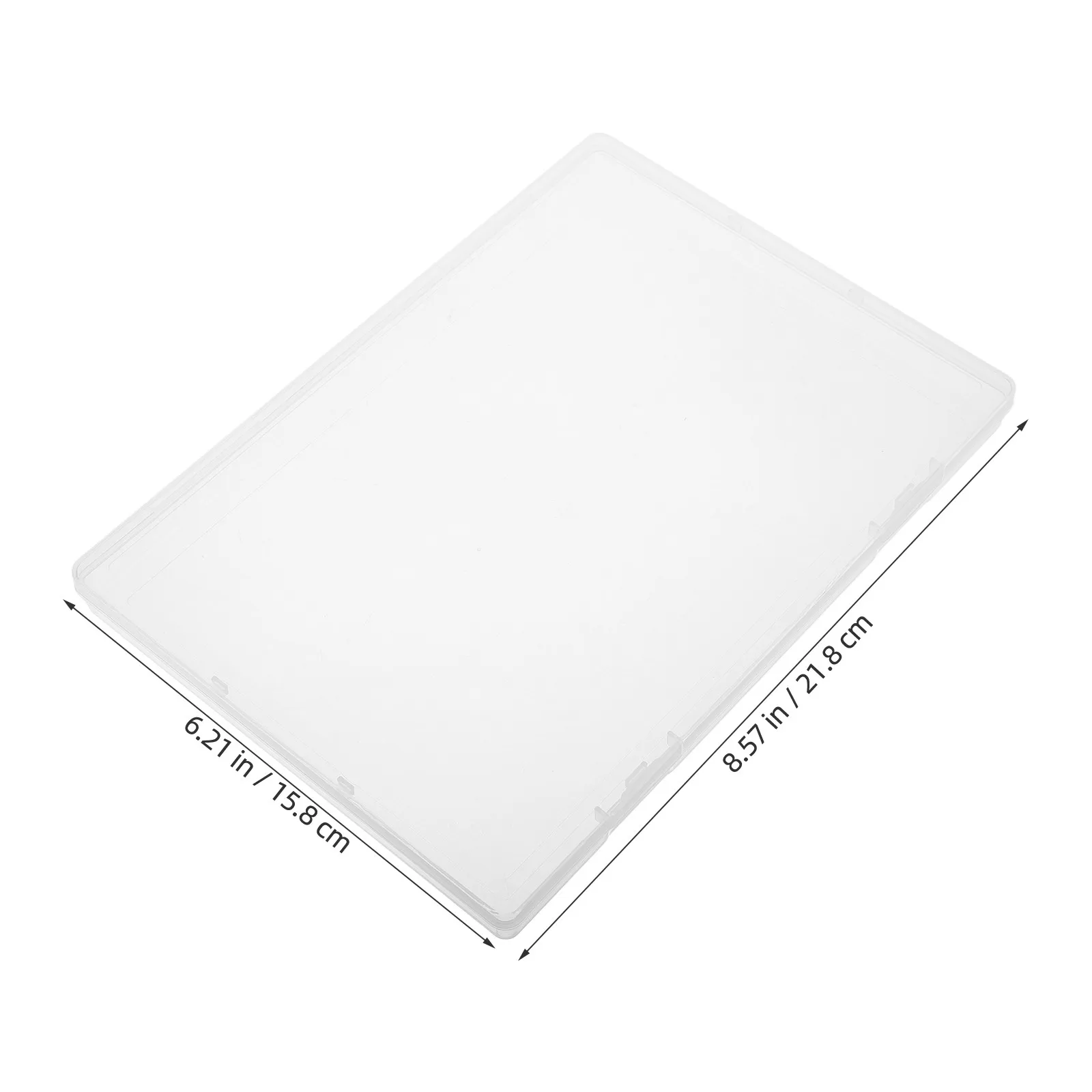 2Pcs 투명 플라스틱 출생 증명서 정리함 상자 중요한 서류를위한 휴대용 문서 보관 케이스 파일 홀더 사무실 홈