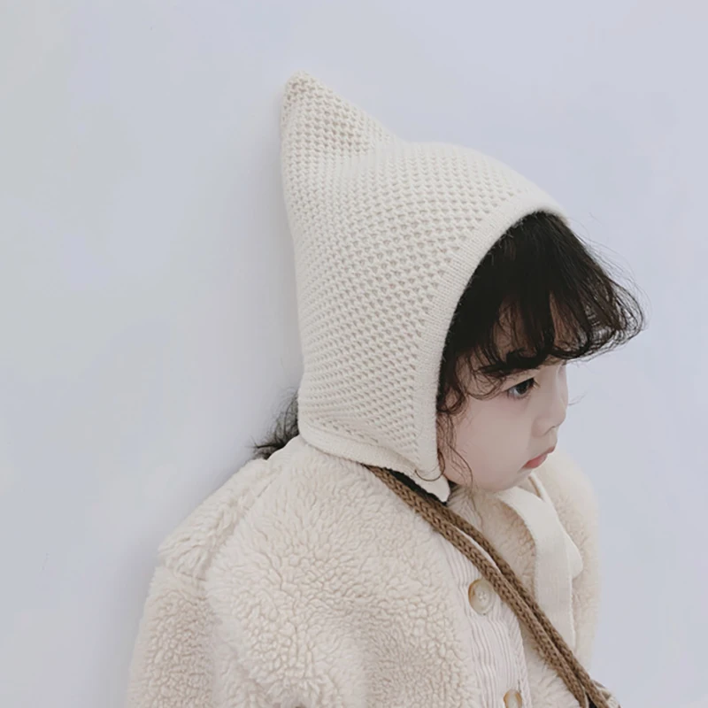 Kid Hat Winter Cap For Boys Girls Kids Solid Print Hats Child Cute Knitting Wool Children Caps Knit Fashion 8 Colors 4-12 Years baby hat knit hat kids sun hat kids bucket hat kids safety helmet kids cowboy hat