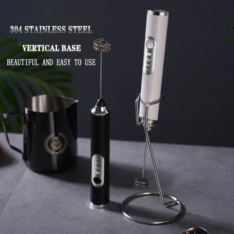 Egg beater Electric blender Milk frother Electric whisk Handheld electric whisk Electric Milk Foamer Blender Wireless Coffee Whisk Mixer Handheld Egg Beater Cappuccino Frother Mixer USB Portable Kitchen Tools