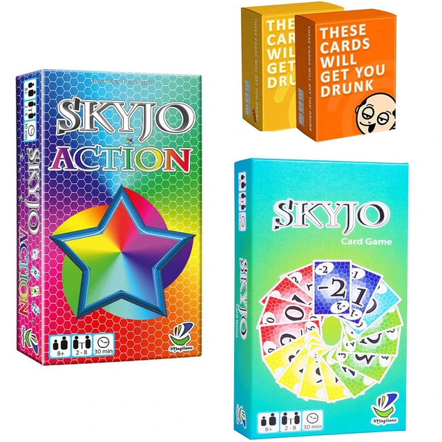 Skyjo Card Game Family Gathering Game Card,Holiday Fun Card Game