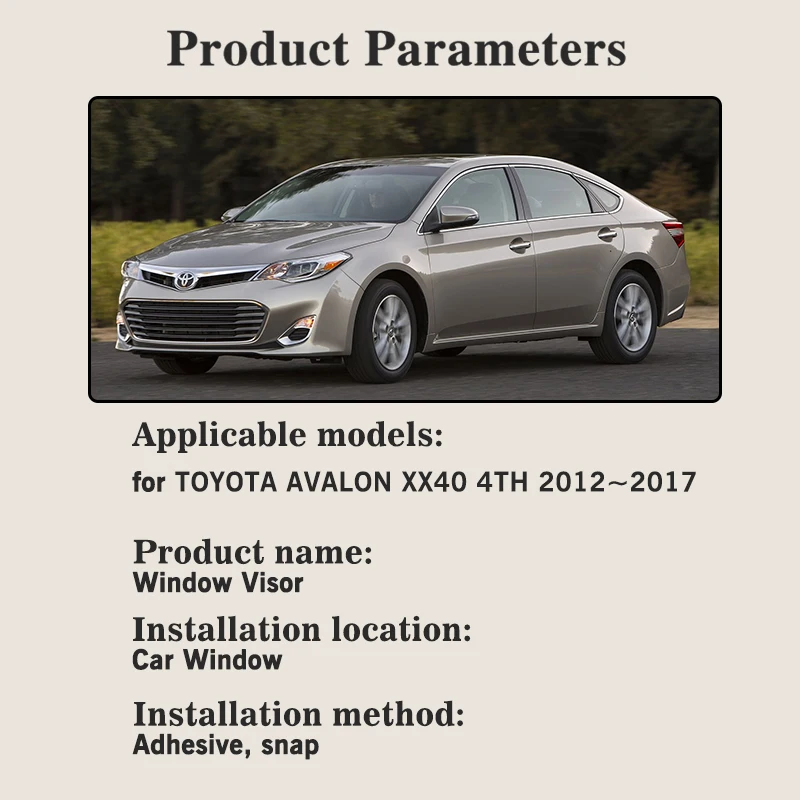 Toyota avalon rain guards best sale
